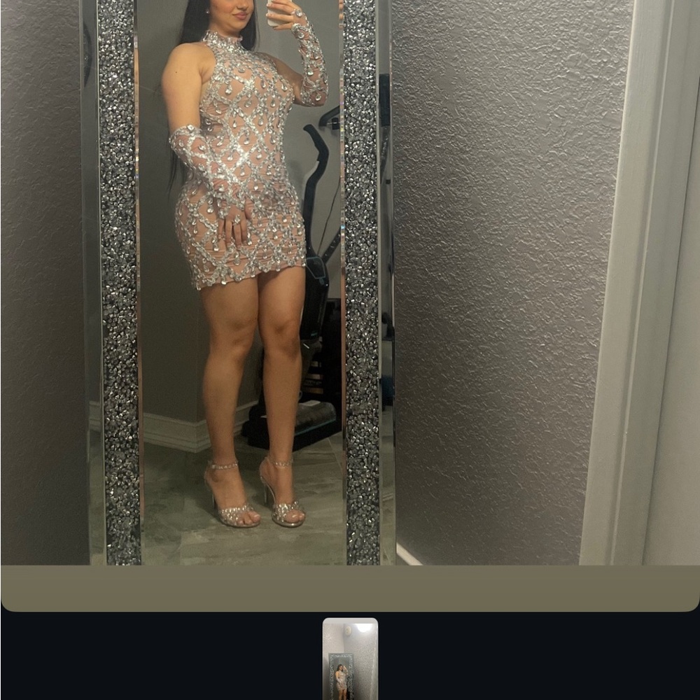 Mine sequin dress with sleeves